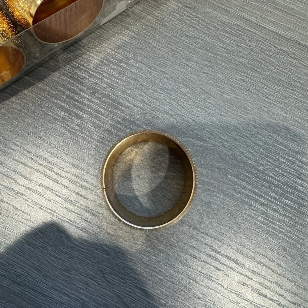 25pc Rose Gold Round Lightweight Napkin Rings